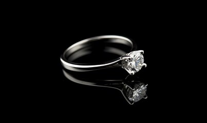 a diamond ring Simple Clean Background image,generation AI