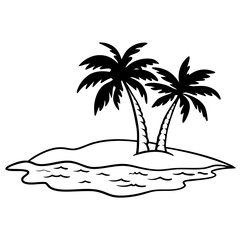 Beach icon vector illustration 
