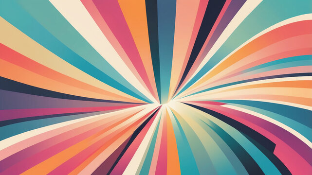 Smooth gradient of vibrant colors fading towards a neutral center, creating a dynamic yet harmonious backdrop that exudes calm energy.