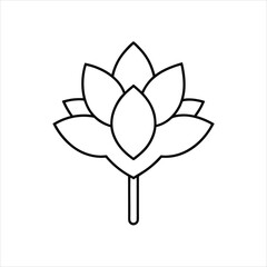 Strength and Resilience Illustrated in Flower Vector