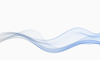 Smooth undulating flow of an abstract blue wave.