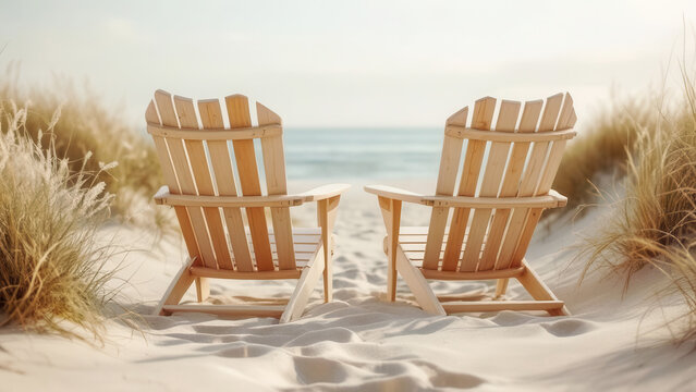Beautiful beach chairs