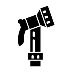 hose nozzle glyph icon