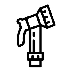 hose nozzle line icon