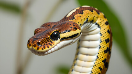 Fototapeta premium A snake with a long body and a long tail