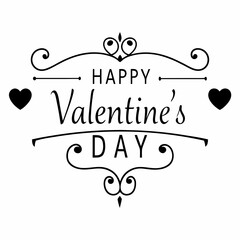 Happy valentine day, Happy valentine day typography design