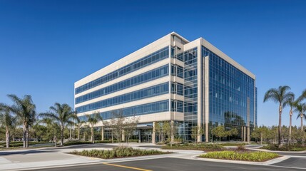 Obraz premium Modern Office Building in Sunny
