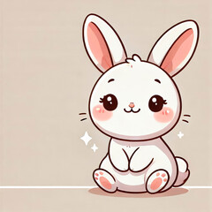 Obraz premium Rabbit holding heart-shaped candy in rustic wooden shop filled with heart decorations, cozy atmosphere, Valentine concept