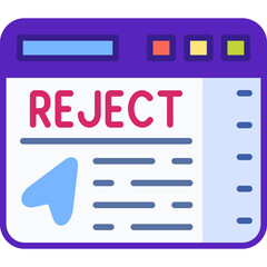 Rejected Website Icon