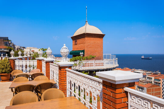 Asansor elevator historical building in Izmir city in Turkey
