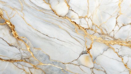 A white surface with delicate gold and gray veins resembling natural marble. The texture appears smooth and luxurious.