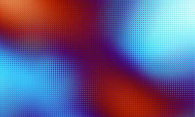 Pixilated abstract Energy background. Halftone effect. Vector image. Small particles with overlay moire effect