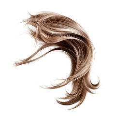 Fototapeta premium Woman's long blonde hair is blowing in the wind.