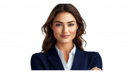 [Corporate executive profile photography for women] Confident Business Woman in Dark Jacket with Shell Logo