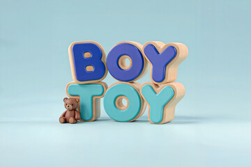 Letter “boytoy” 3D design
