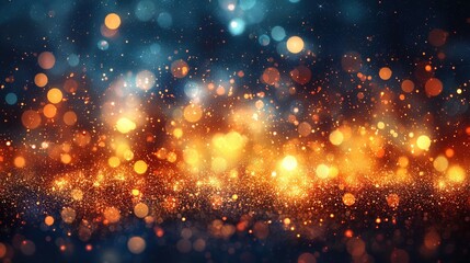 Obraz premium Cinematic Glowing Bokeh Lights Background