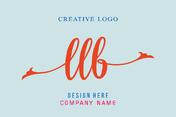 LLB lettering logo is simple, easy to understand and authoritative
