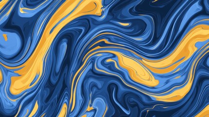 Obraz premium Abstract blue and gold marble texture.