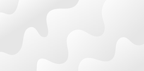 Abstract minimalistic white paper wave curve lines banner background design.
