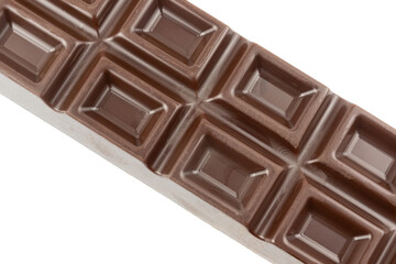 Chocolate bar isolated on white background