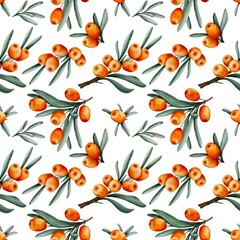 seamless pattern with berries