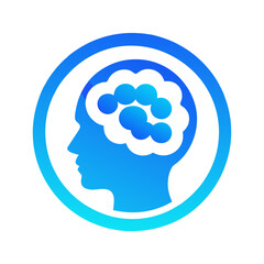 Brain Icon logo template Vector Illustration