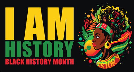 Black history month, Black history is american history, national day, american people, yellow red green, support black people, motivation poster wall paper flyer news 