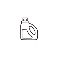 bottle of detergent water vector icon