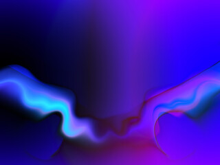 abstract blue background with smoke