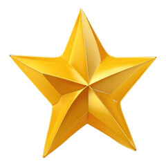 Obraz premium golden star isolated on white background