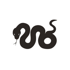 Obraz premium snake vector silhouette