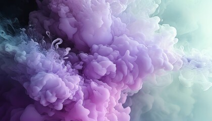 Fototapeta premium Abstract Lavender Smoke in Soft Hues Creating a Dreamy Atmosphere and Ethereal Visuals