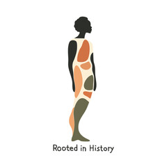 Rooted in History Silhouette Illustration