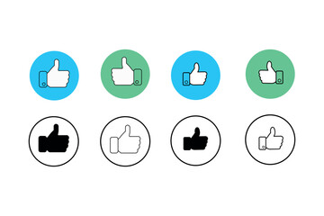 Thumbs Up Symbol Sets for Building Trust and Loyalty, like icon, approval symbol, positive feedback, thumbs up icon, hand sign, success symbol, graphic thumb, positive reaction, social interaction