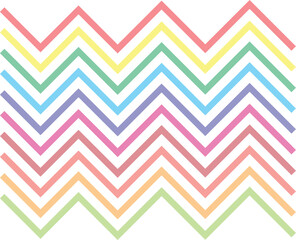 Colorfull ZigZag seamless pattern background vector 