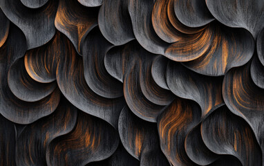 Dynamic Wooden Texture with Organic Flowing Lines