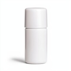 Minimalist White Bottle On Light Background for Design and Branding
