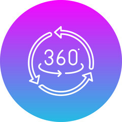 360 Degrees Icon