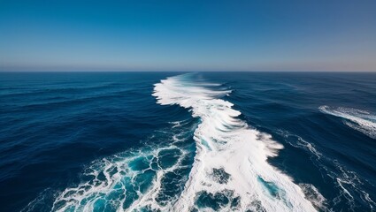 waves crashing on the sea