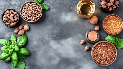 Golden and Brown Treats Arranged on a Dark Surface