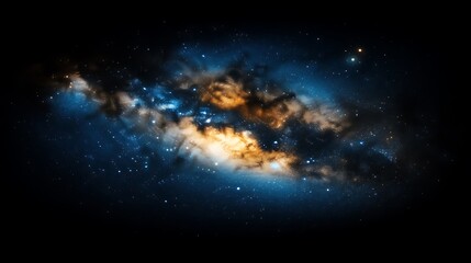 Fototapeta premium Celestial Nebula Cosmic Dust and Starscape