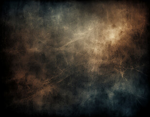 Obraz premium dark abstract texture, scratched surface, grungy background, mysterious atmosphere, vintage film effect, rough grunge overlay, moodiness, distressed texture