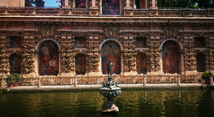 Seville's Alcazar Garden: Beauty and History Captured in Spain