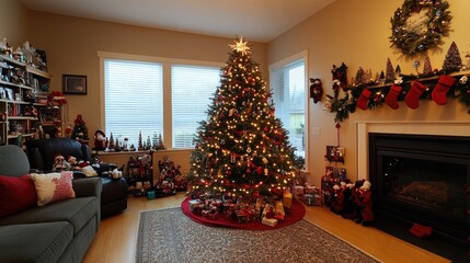 Obraz premium Christmas Tree Indoors