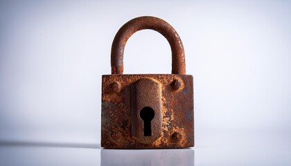 old rusty padlock
