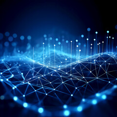 Abstract digital art digital technology