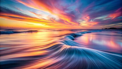 Asymmetrical pastel dream with slow shutter technique for marketing and branding campaigns