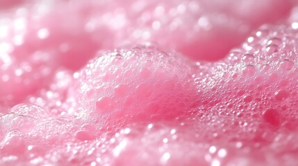 Fototapeta premium Pink bubbly foam texture background image