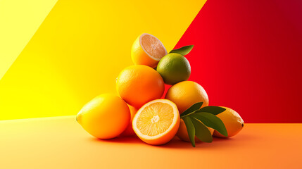 Citrus Fruits with Vibrant Colors