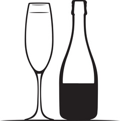 black and white bear glass logo type silhouette design